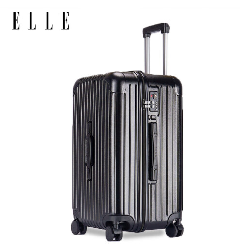 Elle 26-Zoll-Koffer Frauen-Wagenkoffer Schwarzer Reißverschluss Passwort Hülle große Kapazitätsreisen Fall