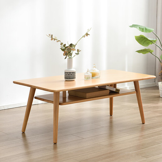 Xiangmuyu solid wood coffee table combination simple modern small apartment Nordic simple small coffee table side table living room furniture solid wood coffee table