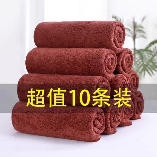 Beijingjie rags, housekeeping cleaning special towels, absorbent and lint-free, home car washing, floor wiping, table wiping, kitchen housework cleaning, thickened engraving style, mix and match 30*70 10 pieces