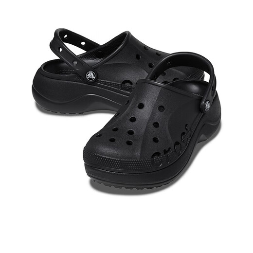 Crocs (CROCS) Beiya Cloud Women's Crocs Outdoor Casual Shoes|208186 Black-001 (including Zhibixing) 38 (240mm)