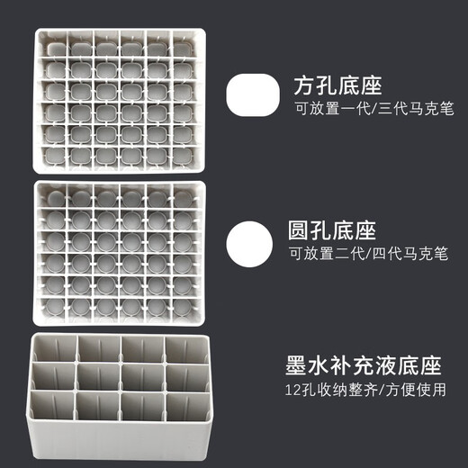 Fakal Mark Pen Storage Bag Mark Pen Base Canvas Storage Bag Large Capacity Simple Portable Bag 36/48/60/72 Pen Base Pen Bag 60 Color Storage Bag + Base (Universal for Mark Pens)