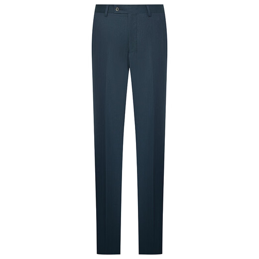 Announcement Bird Suit (Trousers) Easy-care Formal Men's Straight Wool Long Pants KEBD246060U Blue 84A
