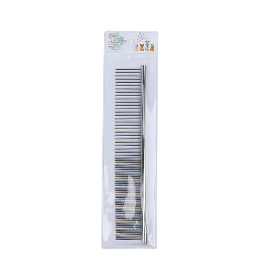 EDWARD pet supplies pet comb, grooming comb, dog and cat comb, dense double-tooth comb, knot-removing comb S