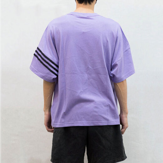 阿迪达斯 （adidas）三叶草短袖男士2025夏季新款户外跑步休闲圆领健身训练运动服T恤 纯棉HR3291 L