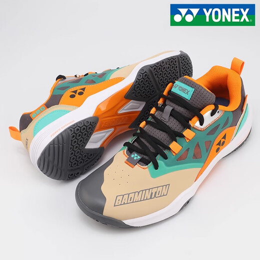 YONEX new product Yonex badminton shoes for men and women, professional competition shoes, power cushion shock-absorbing sports shoes SHB620 SHB620WCR-Beige-Wide last version for men and women 42 (270mm)