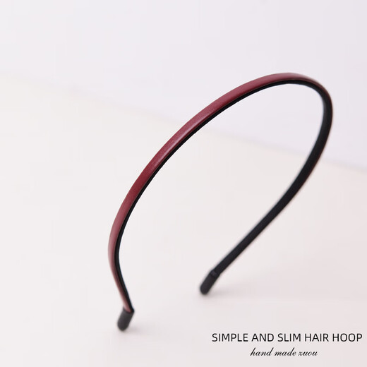 Zuoou red hairband for women, high-end, versatile, thin-edged hairpin that does not strangle hair, thin style, simple headband for broken hair, black thin style