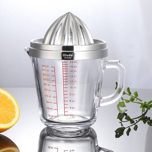 Olodo orange juicer manual juicer cup 304 stainless steel orange juicer juice measuring cup small lemon press orange juicer