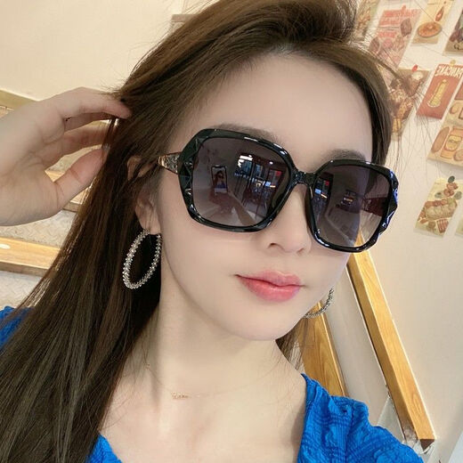 Mijilin 2022 new new style sunglasses for women high-definition anti-blue light sunglasses women's sunglasses driving sun protection round face long face internet celebrity blue upgraded model high-definition anti-blue light
