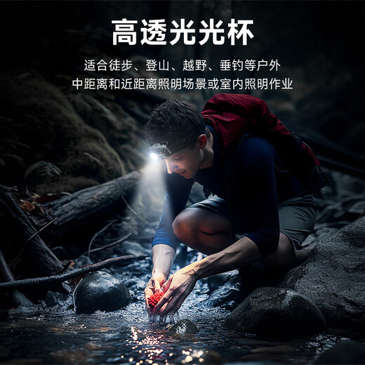 LEM夜钓头灯钓鱼专用充电感应超长续航户外强光超亮头戴式照明灯 【L688-加强版】+收纳包