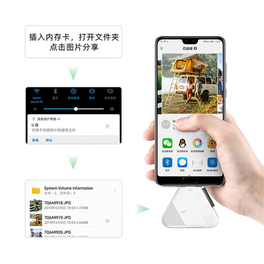 LRUUSI All-in-One-Kartenleser für Apple-Telefone, Computer, universelle Kamera, SD/TF-Karte, geeignet für Huawei Typ C, Mac, iPad, Tablet, schnelle Version, Apple/Typ C/computerlesbare SD/TF