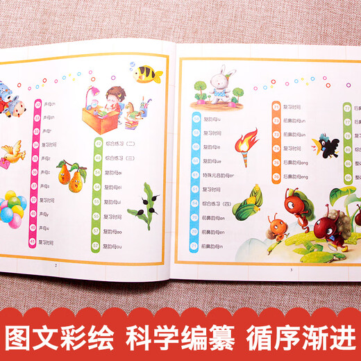 Pinyin 680 Preguntas, imágenes en color y notas fonéticas, plan completo para la admisión a escuelas primarias famosas, jardín de infantes, adecuado para libros de texto de transición de jardín de infantes y escuelas primarias, alfabetización e iluminación de desarrollo intelectual