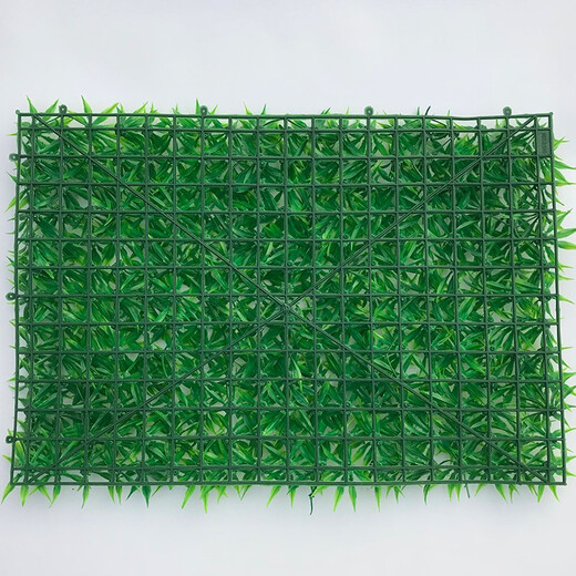 Win the show, simulated plant wall, green plant wall background wall, green simulated plant mall advertising door head artificial decoration, broad-leaf grass 40*60CM piece