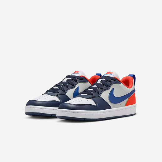 Nike Nike Мужская и женская повседневная обувь Court Court Borough Детская спортивная обувь модная белая обувь подростки подростки