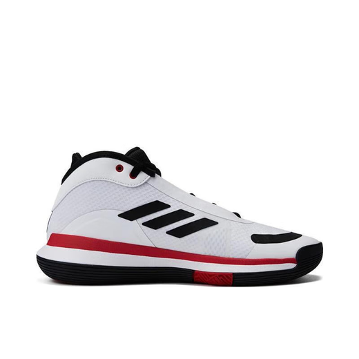 阿迪达斯 （adidas）篮球鞋男鞋夏季新款Bounce Legends减震耐磨透气休闲运动鞋 IE9277 白黑红 40.5