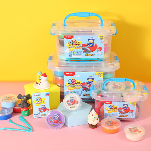 
Morning Light (M/G) Meng Meng Feihu series ultra-light clay plasticine 12 color clay student children's toy box with tool JKE04528 1 box (send 1 rubber piece)