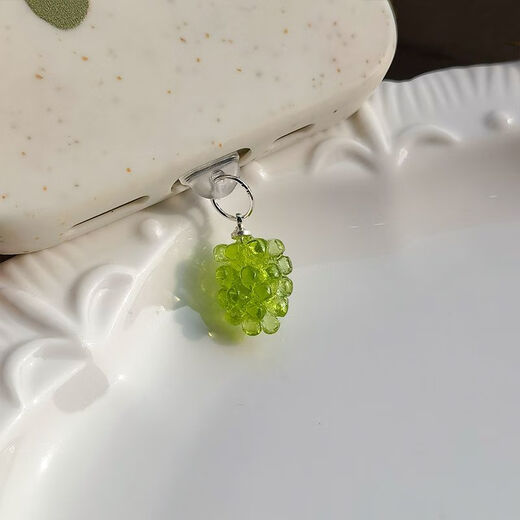 Ye Yu is suitable for the clear version of a green mobile phone dust plug, fashionable mobile phone accessories type-c Android Apple anti-dust universal main picture type-c (comes with anti-lost rope) 15 series also