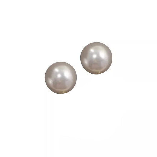 Mansheng non-pierced artificial pearl ear clips for women, magnetic suction, no punching clips, painless, small fake earrings for round faces, small fake earrings, earrings, earrings, a pair of 8mm magnetic ear clips