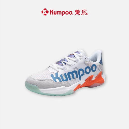 KUMPOO new badminton shoes G76 Yufeng men's and women's shoes KUMPOO professional high-end breathable non-slip competition sports shoes G76 white/grey/blue 42