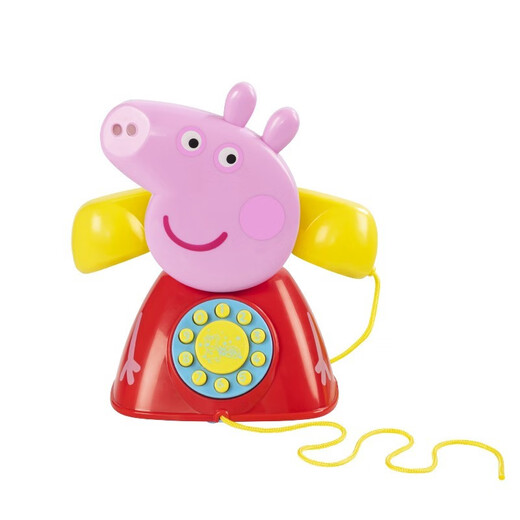 小猪佩奇（PeppaPig）电话机方向盘收银机儿童过家家玩具女孩洗澡玩具佩奇乔治生日礼物 小猪佩奇电话机