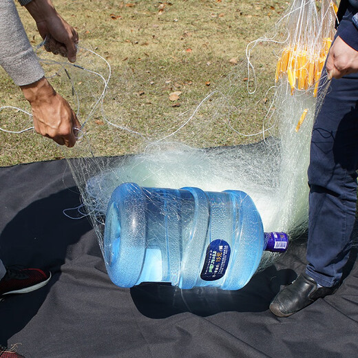 Special three-layer fish net for Chunshe Reservoir, sunken net and sticky net fish net to catch big fish, wire mesh, fish net, three-layer thickening, 2 meters high, 50 meters long, inner net, deepened inner pocket, 3 fingers