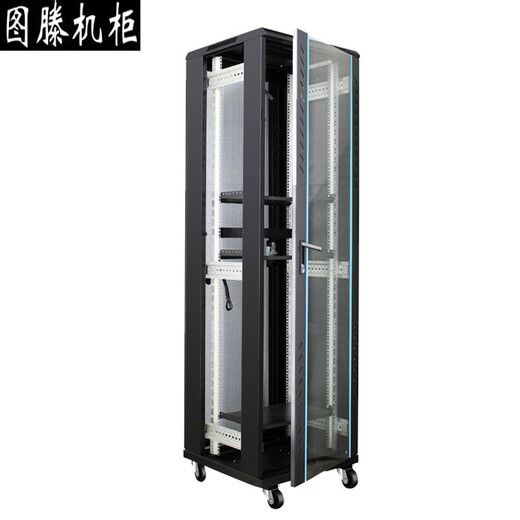 Tuteng Cabinet Tuteng Network Server Schrank 22U19-Zoll-verdickte 1,2-Meter-Stromverstärkung, die den Sicherheitskabinett von Sicherheitskabinen 32U1,6 Meter 36u1,8 Meter 42u2 Meter TS Glass 600*600*1,4 Meter Ts.6627 Customized 7035 Gray-White