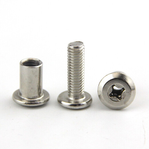 XMSJ Nickel Grande tête plate à verrouillage croix à verrouillage Plywood Strip à pointes Meubles Buts Butt Vis M6M8 6 * 3520