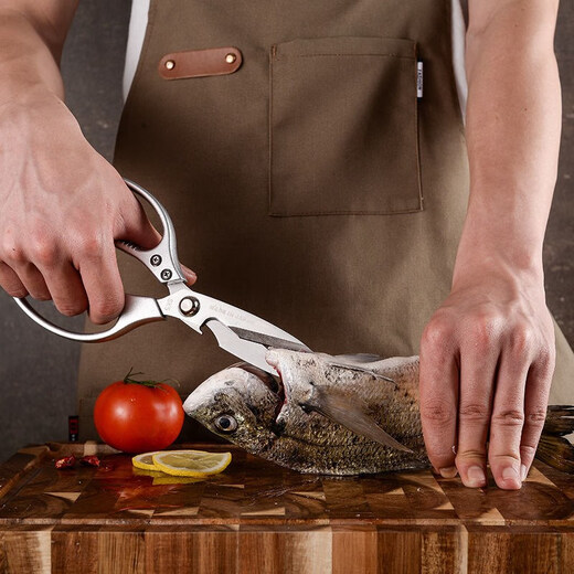 德国进口品质鸡骨剪刀 不锈钢工业强力子厨房厨房用 经典1代(银色款)