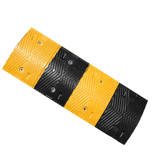 Yuanqiu Yuanqiu rubber speed reduction belt Automobile road speed reduction belt speed limit buffer belt speed reduction belt cast iron rubber plastic rubber slope plate 100*10*2