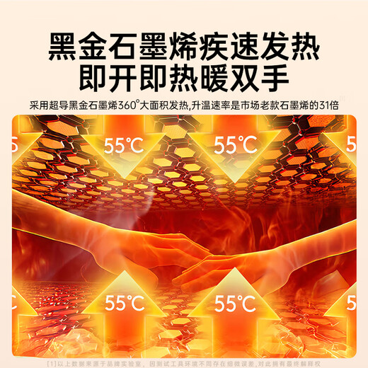 Albasha hot water bottle hand warmer gemstone inkjet hand warmer warm water bottle artifact warm baby charging girl birthday Christmas gift cloud powder-5k mAh 3 levels of long-lasting constant temperature