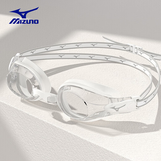 Mizuno (MIZUNO) swimming goggles for women waterproof and anti-fog high-definition adult professional swimming cap equipment men's myopia swimming goggles E1580 white 600