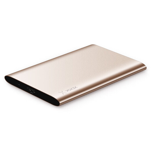 Small disk (XDISK) 1TB USB3.0 mobile hard drive X series 2.5-inch rose gold ultra-thin all-metal high-speed portable file data backup storage stable and durable
