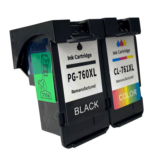 Mengxiang es adecuado para Canon Canon Pixus TS5370 Impresora Cartucho de tinta PG760 Cartucho de tinta CL761 Cartucho de tinta Cantidad de pantalla de tinta CL761XL Cartucho de tinta en color Gran capacidad/tinta Cantidad