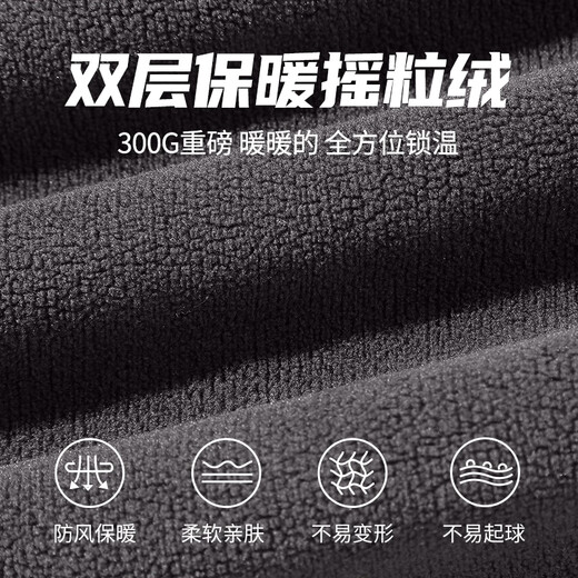 Jeansves fleece pants for men in autumn and winter double-sided polar fleece straight trousers for young students loose large size sports casual pants