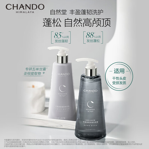 Natural Hall Plump und Flush Shampoo 550 ml Beruhigend starker Ginger Essenz Kopfhaut Shampoo Männer und Frauen
