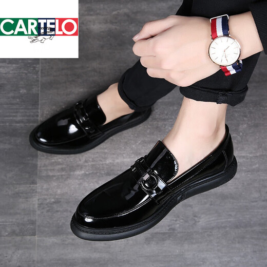 Zapatos de cuero de verano de marca de marca Cartelo Trendy Bean Summer de cuero de verano