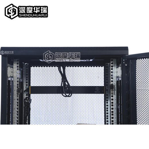 深度华瑞网络设备弱电机柜带锁 600深/宽 加厚款 适用网络交换机/UPS电源/监控 前后单开网门 WA-6622 600*600*1200 22U