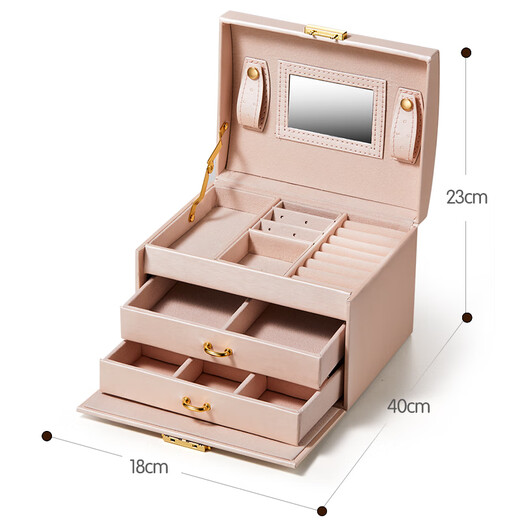 Xinger Children's Toy Jewelry Gift Box Girl Birthday Gift DIY Beaded Handmade Creative Jewelry Princess Play House Dressing Hair Accessories Hair Clip Ring Hair Tie Storage Box 3-10 Years Old