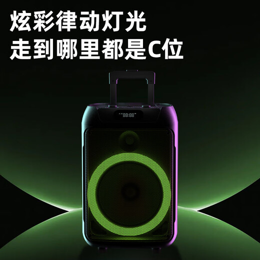 Philips Square Dance Audio Trolley Audio Outdoor Speaker K Song Bluetooth Speaker with Microphone Microphone Portable Small High Power High Volume WeChat Payment Audio Announcer Audio + 1 Handheld Wireless Microphone