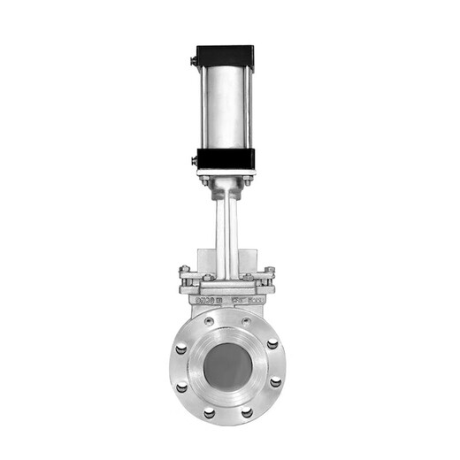 
304 stainless steel pneumatic knife gate valve PZ673H-16P pneumatic plug valve Slurry valve DN200 DN200 cast steel