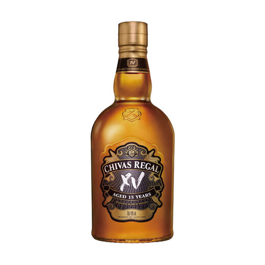芝华士（Chivas）15年苏格兰调和型威士忌洋酒700mlXV透金版 