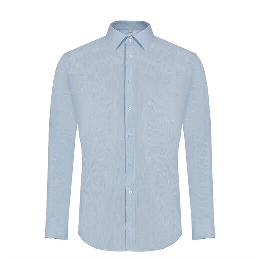 
MAILYARD/Melya long-sleeved shirt Business and casual men's professional striped slim-fitting shirt 826 blue and white strips XS /38S