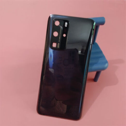 Suitable for Huawei p40 original glass back cover p40pro pure original mobile phone back shell cover rear screen shell original P40 bright black back cover + cooling sticker + tool kit