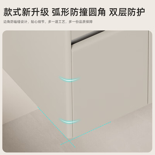 
Haisongda stainless steel bathroom cabinet combination ceramic integrated 110cm wash basin 120 large apartment bathroom wash basin cabinet milk color 12048cm cabinet arc basin