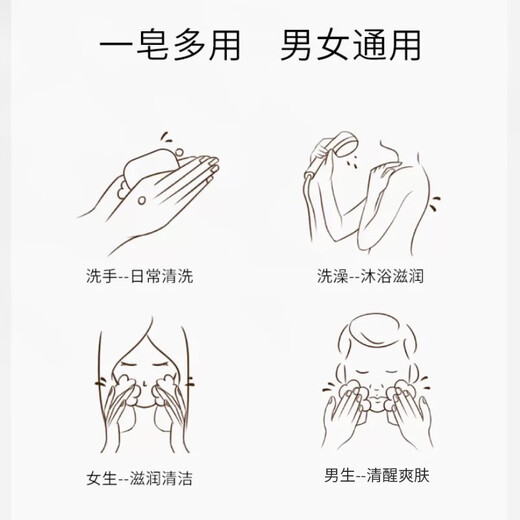 Yongfen Jasmine Soap Fragrance Grinding Soap Face Wash Bath Long-lasting Fragrance Men's and Women's Aromatherapy Bath Soap Large Block 200g