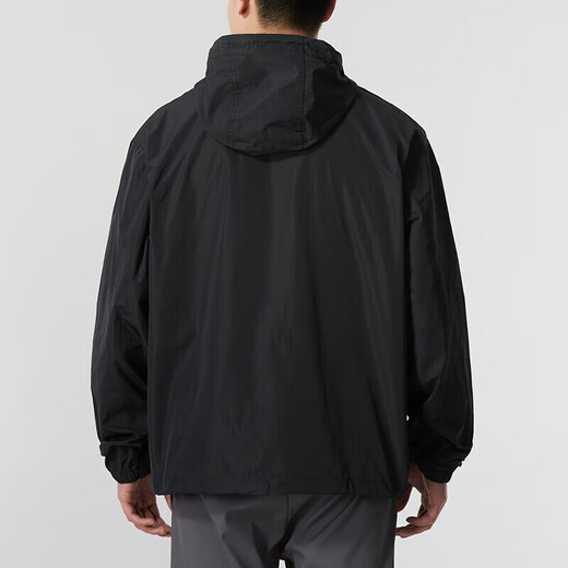 耐克（NIKE）男装2025秋新款梭织连帽半拉链卫衣运动休闲套头衫外套 FN3893-010黑色 2XL