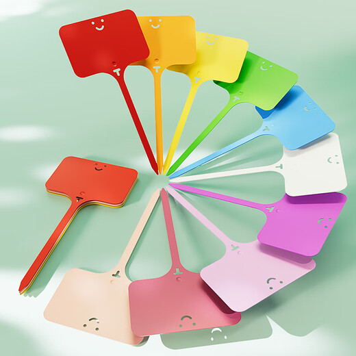 BENXINNONG Plántula Maceta Etiqueta De Plástico Suculenta Flor Jardinería Etiqueta De Tierra Etiqueta De Nombre De Planta En Maceta Etiqueta Pequeña Impermeable Color Mezclado 100 Piezas (9,6 Cm) Bolígrafo Gratis