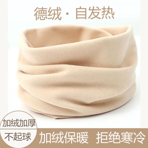 Outdoor fishing warm neck scarf with velvet and thickening, warm square windproof and cold neck protector, solid color men's and women's autumn and winter scarf, gray 1 piece