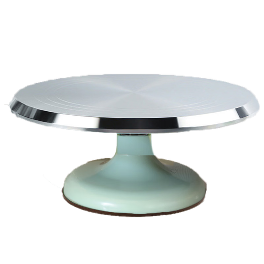 Fengshang cake turntable household decorating turntable turntable aluminum alloy 8 inches commercial rotating baking mold anti-slip cake turntable 25cm sky blue