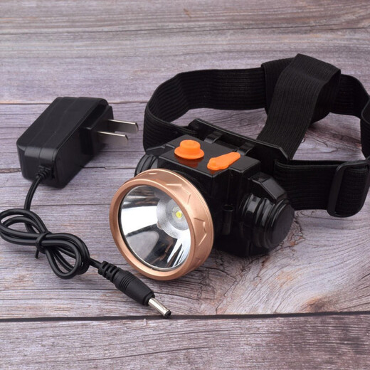 Humian headlamp led strong light long-range lithium battery rechargeable outdoor night riding fishing head-mounted miner's lamp high brightness flashlight lithium battery + two-speed dimming charging 10000k