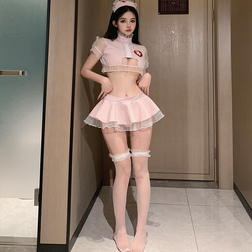 Sexy Krankenschwester cos Rollenspiele Uniform Versuchung frei von Leidenschaft Pure Desire Set 9926 Pink Schwesteranzug 0-120